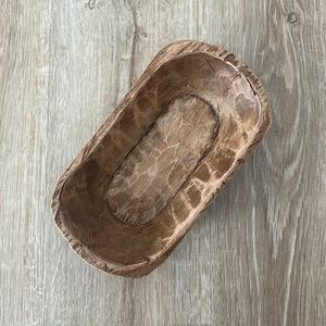 Small Wood Dough Bowl